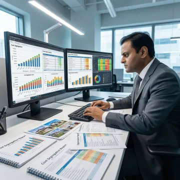 Seneca Cost Segregation engineer reviewing a property report and depreciation schedule