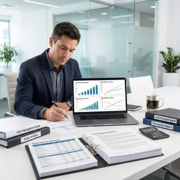 Cost segregation engineer analyzing North Carolina commercial property assets