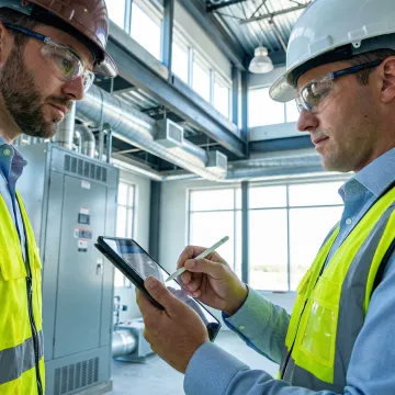 Engineer conducting detailed property component analysis for cost segregation