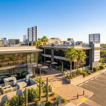 Tucson commercial building exterior with detailed architectural components for cost segregation