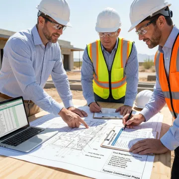 Engineering team conducting cost segregation analysis on Tucson commercial property