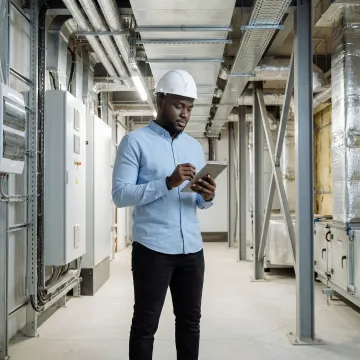 Licensed engineer conducting detailed property component analysis for cost segregation study