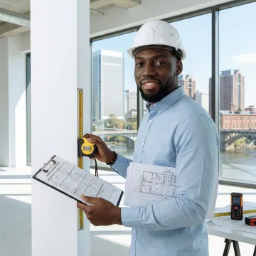 Professional cost segregation engineer conducting property analysis in Richmond