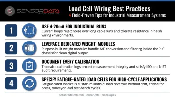 Four pro tips for successful load cell PLC integration best practices checklist