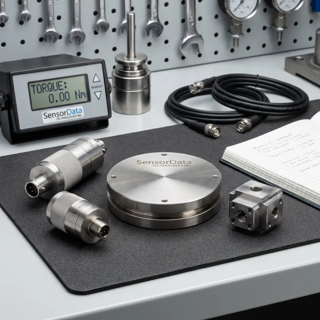 Precision sensors and measurement equipment on an engineering bench