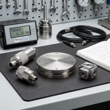 Precision sensors and measurement equipment on an engineering bench