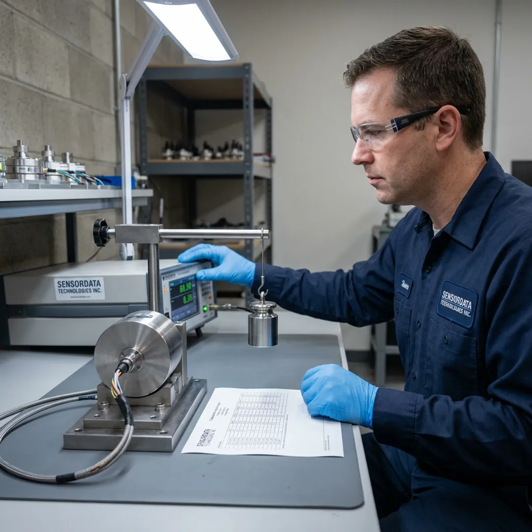 Industrial sensor calibration setup