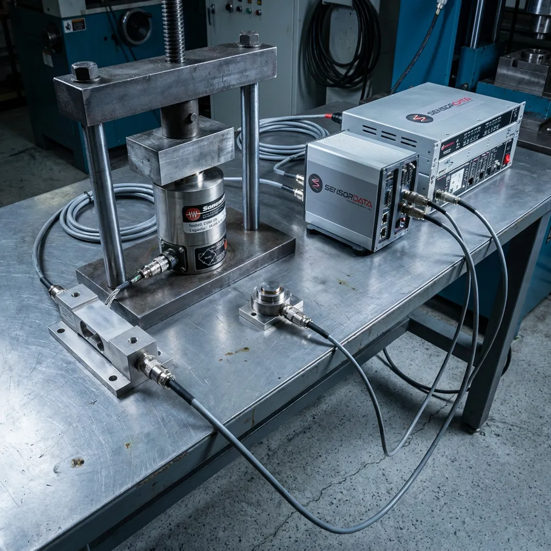 Load monitoring system in an industrial test lab