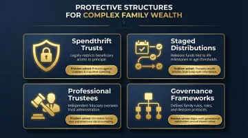Protective trust structures for complex family situations four-option comparison