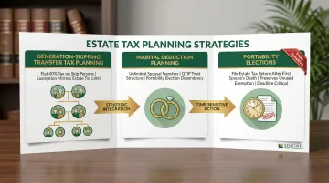 Three HNW estate and gift tax planning strategies GSTT marital deduction portability overview