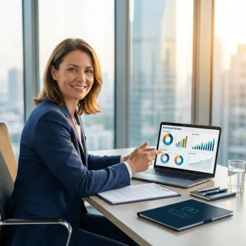 Financial advisor reviewing diversified investment portfolio with client