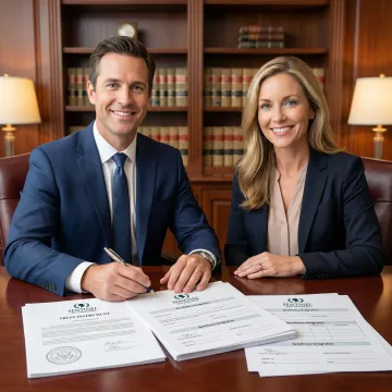Estate planning documents including trust agreements and beneficiary designation forms