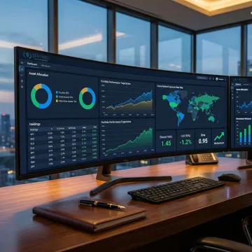 Detailed institutional portfolio allocation chart showing global diversification across asset classes
