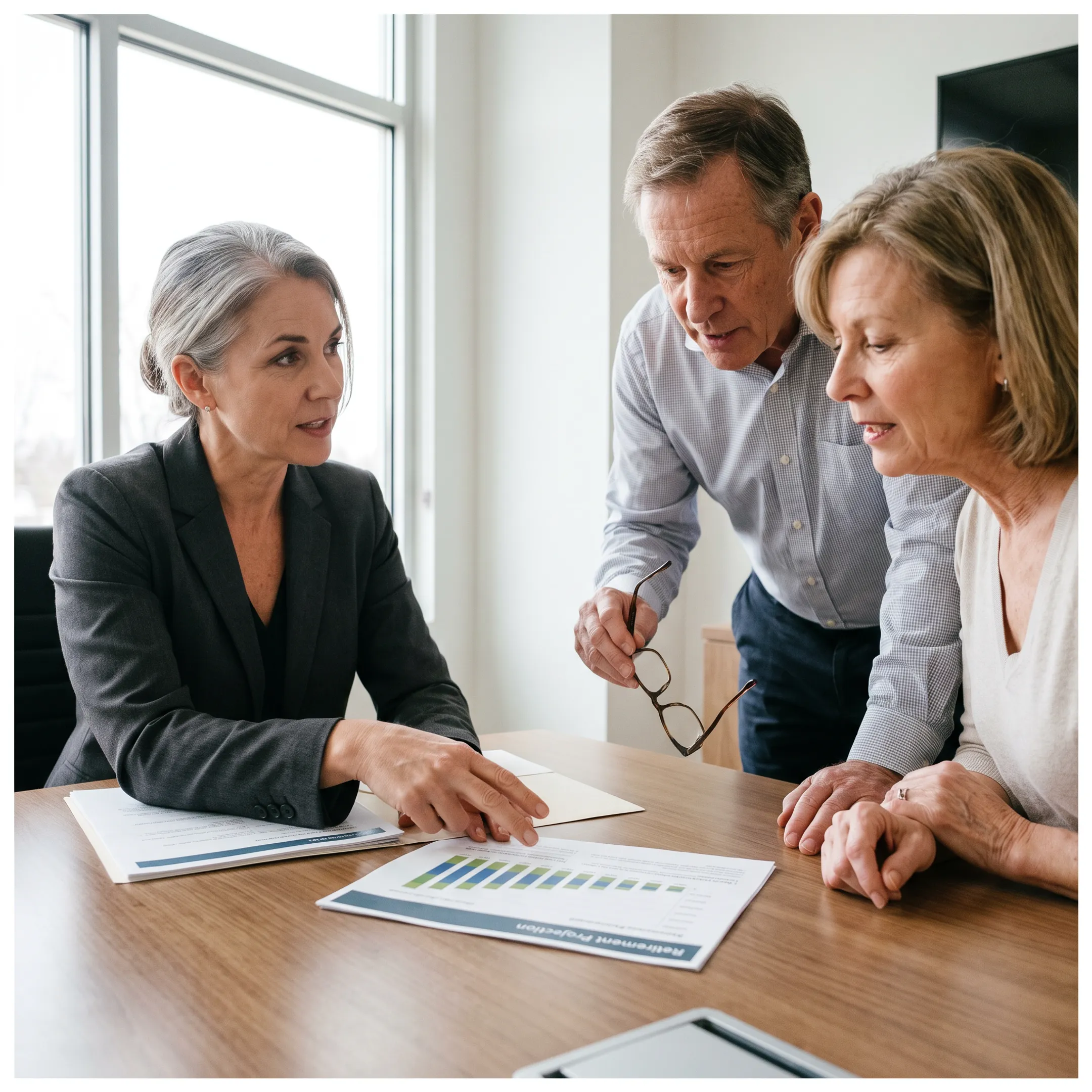 Advisor discussing a comprehensive financial plan