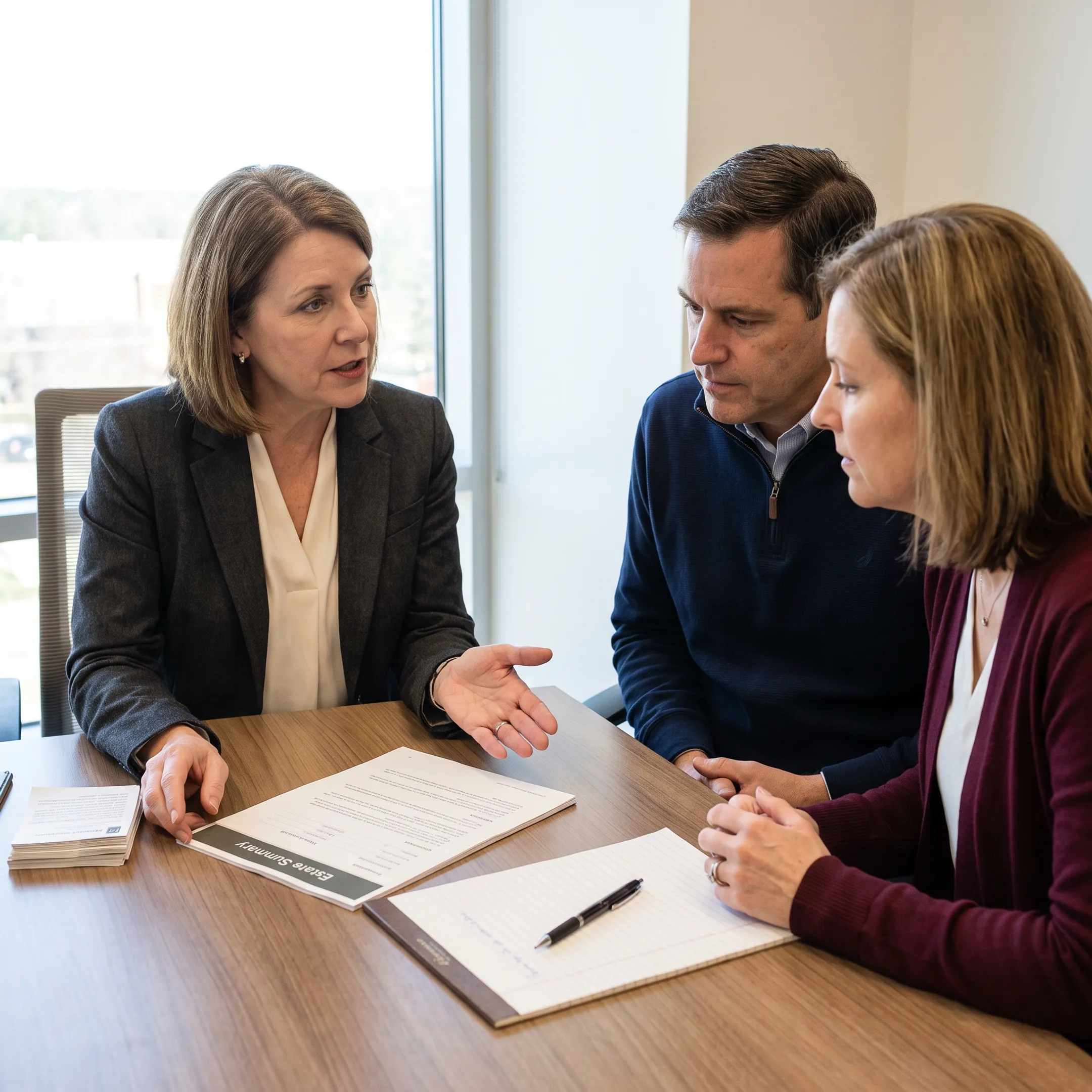 Advisor discussing a charitable legacy strategy