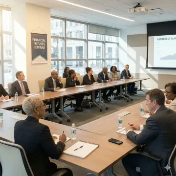 Seniors attending a Social Security planning workshop in New Jersey