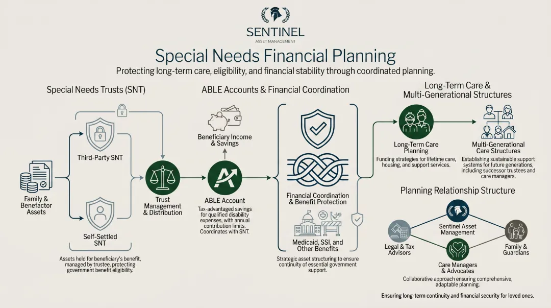 Special needs financial planning tools ABLE accounts special needs trusts and long-term care