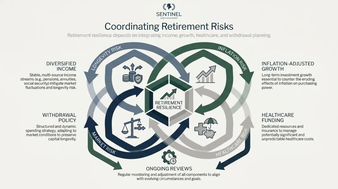 Five core elements of a comprehensive retirement plan coordinated risk management framework