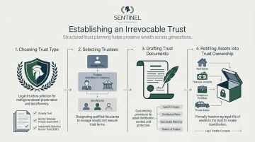 Four-step process to establish an irrevocable trust for estate planning