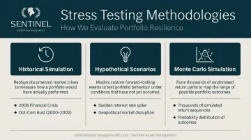 Three portfolio stress testing methods historical hypothetical and Monte Carlo simulation comparison