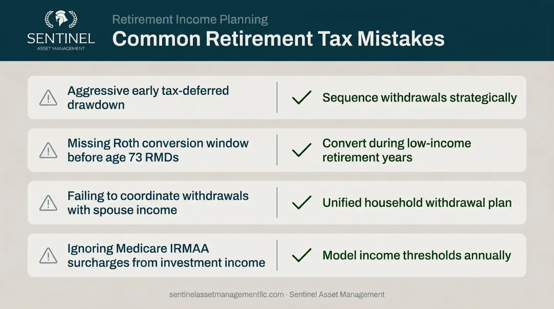 Four common retirement tax withdrawal mistakes families make with corrective strategies