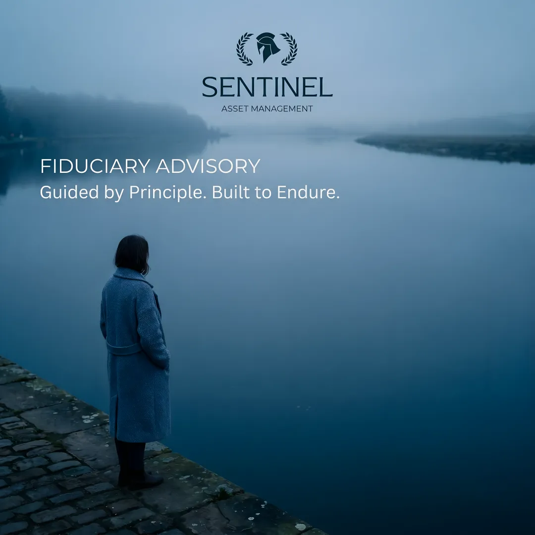 Fiduciary financial advisor explaining investment strategy with charts and graphs
