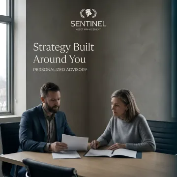Financial advisor reviewing comprehensive wealth management plan with client
