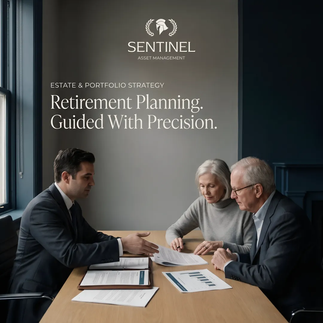 Senior couple reviewing comprehensive financial plan with fiduciary advisor