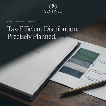 Tax optimization charts showing asset allocation across taxable, tax-deferred, and tax-free accounts