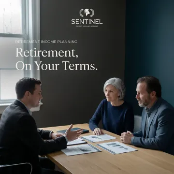 Diverse pre-retiree couple reviewing financial plan with advisor