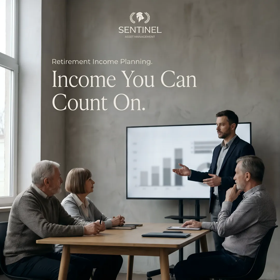 Financial advisor presenting retirement strategies to attentive seminar attendees