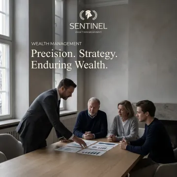 Financial advisor presenting customized family wealth strategy
