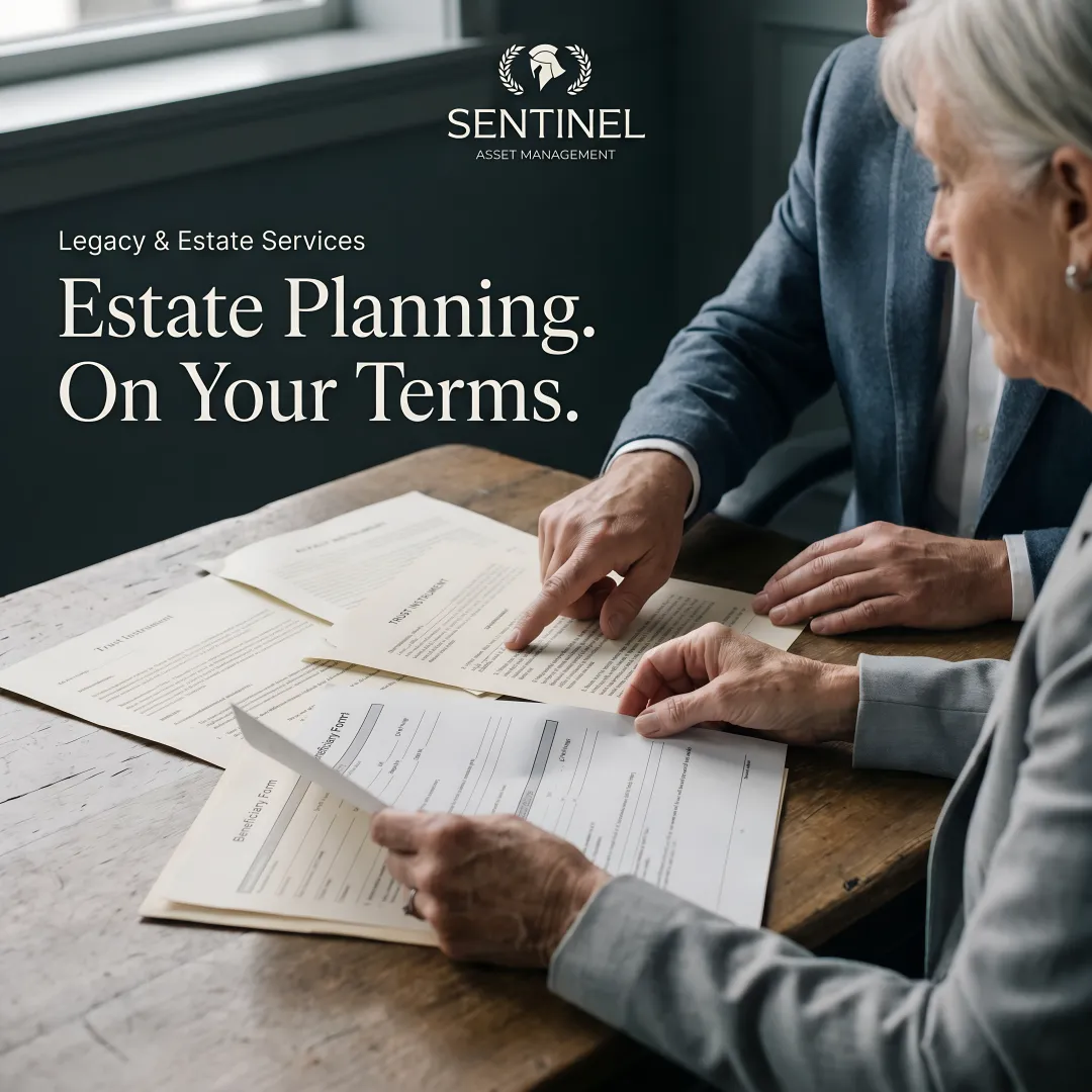 Estate planning documents including trust agreements and beneficiary designation forms