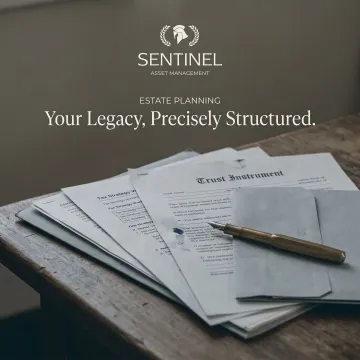 Estate planning documents with trust agreements and tax optimization charts