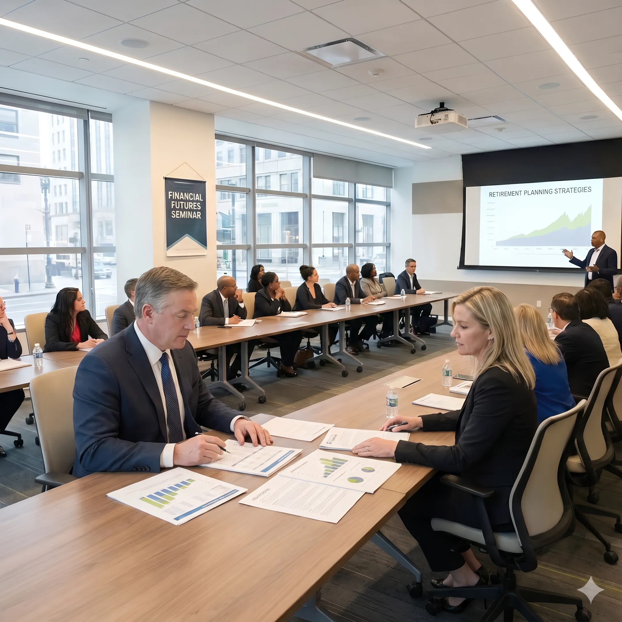 Advisor reviewing a lawyer’s retirement plan