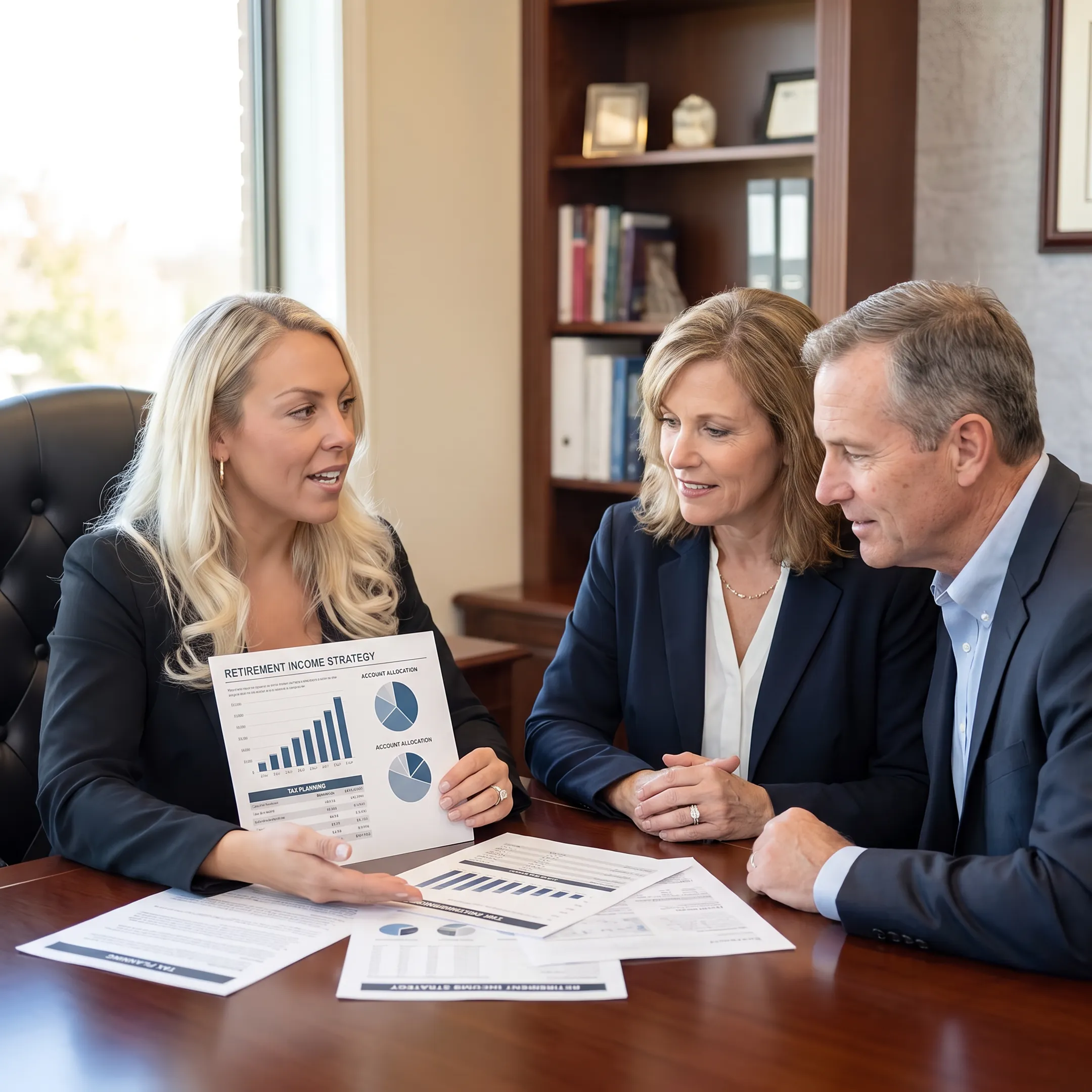 Advisor explaining a personalized retirement strategy