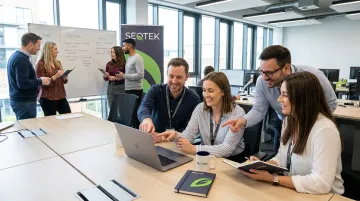 Onsite Localshoring team collaborating directly with client staff in office