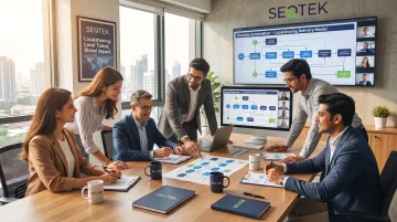 SEQTEK technology team collaborating on automation transformation project