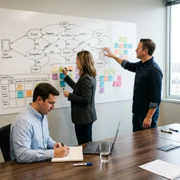Technology team planning software architecture
