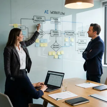 AI consultants planning automation workflow