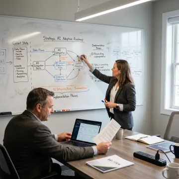 Consultants planning a technology roadmap