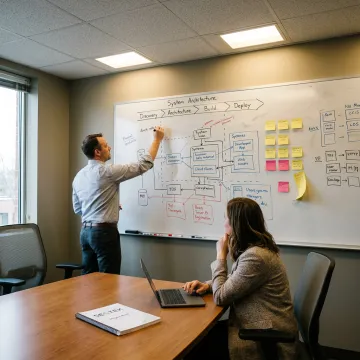 Consultants mapping software architecture process