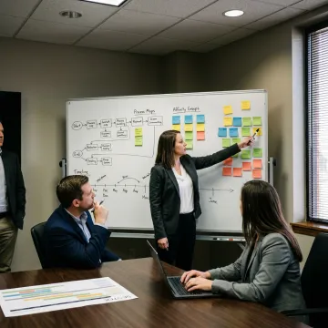 Consultants leading an assessment workshop