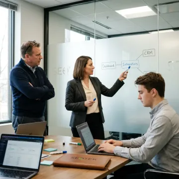 CRM development team planning workflow