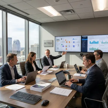 Enterprise consultants planning digital transformation