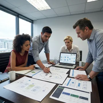 IT design and development consulting team
