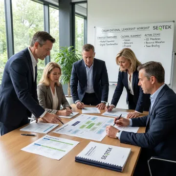 Leadership consulting workshop with executive team