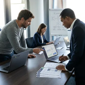 Technology consultants planning an innovation strategy