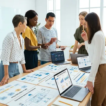 Automation consultants mapping connected systems
