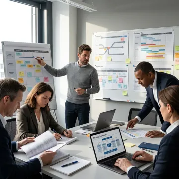 Consultants leading a strategic planning workshop
